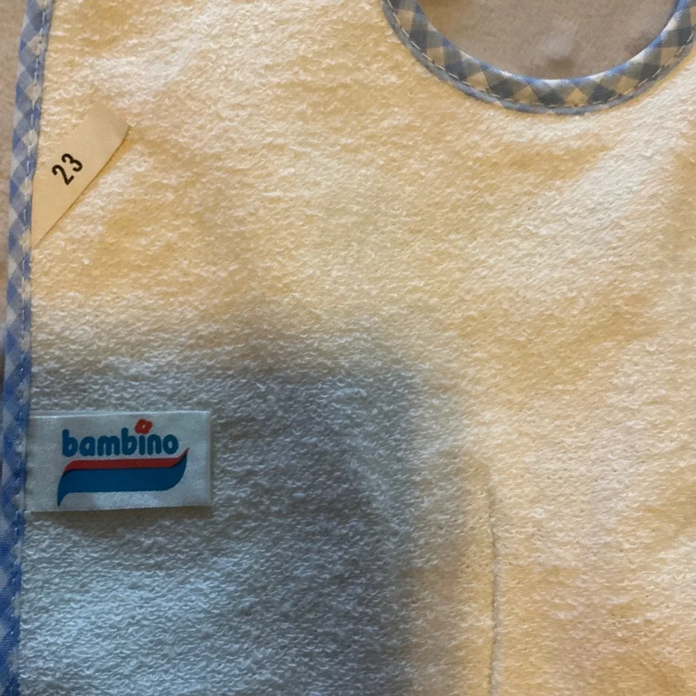 Bambino Vintage Baby Bibs Set 7 Days of Week Cartoon Animals German‎